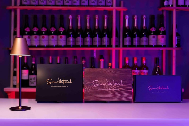 Smoktail طقم تدخين الكوكتيل الفاخر - طقم تدخين بوربون الفاخر لصنع كوكتيلات مدخنة رائعة للرجال والنساء - تجربة مزيج من البوربون والدخان (بدون بوتان)  - Image 3